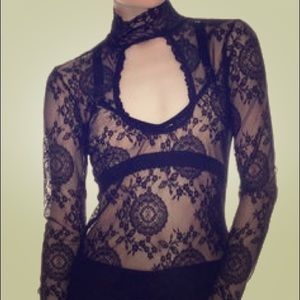 Lip Service Blacklist Collection Victorian LaceTop